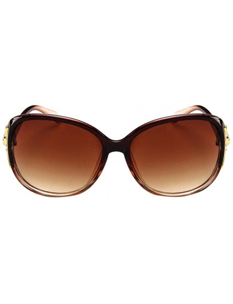 Square Vintage Sunglasses for Women Men Classic Retro Designer Style Eyewear Casual UV400 Sunglasses - Khaki - CO190G3WGLK $1...