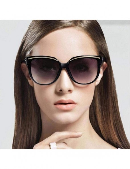 Aviator Vintage Sunglasses For Women Fashion Brand Designer Cat Eye Sun Random Color - Orange - CX18YZUR9Q3 $11.99