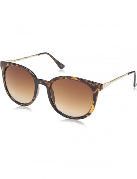 Shield Women's LD254 Rectangular Sunglasses with 100% UV Protection - 54 mm - Tortoise & Gold - CR18O30G8XU $39.30