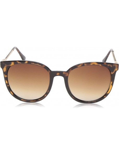 Shield Women's LD254 Rectangular Sunglasses with 100% UV Protection - 54 mm - Tortoise & Gold - CR18O30G8XU $39.30