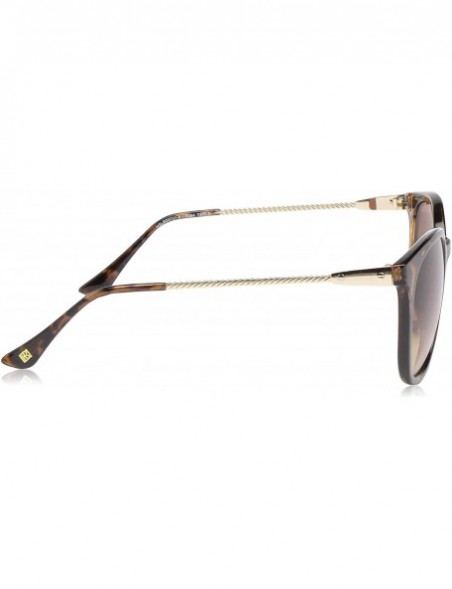 Shield Women's LD254 Rectangular Sunglasses with 100% UV Protection - 54 mm - Tortoise & Gold - CR18O30G8XU $39.30