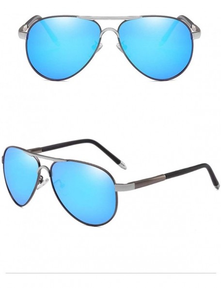 Sport Men's Sunglasses- Men's Driving UV Protection Sunglasses- Outdoor Sports Glasses - Blue - CH18SZ2WWK7 $47.90