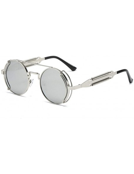 Goggle Vintage Punk Sunglasses Women Fasion Round Sunglasses Classic Black Goggle Sun Glasses Shades UV400 - CM1948OSGNZ $26.58