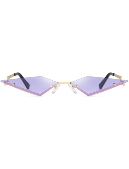 Oversized Fashion Sunglasses Irregular Protection Glasses - A-purple - CH196MC8UU0 $10.41