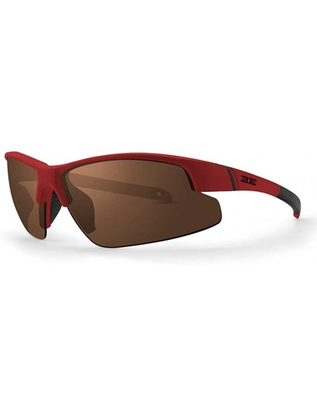 Wrap Eyewear Bravo Finish Sunglasses Sport Frame/Lens Choice EpochBravo - Black Red - CL18E4ZE6MR $27.50