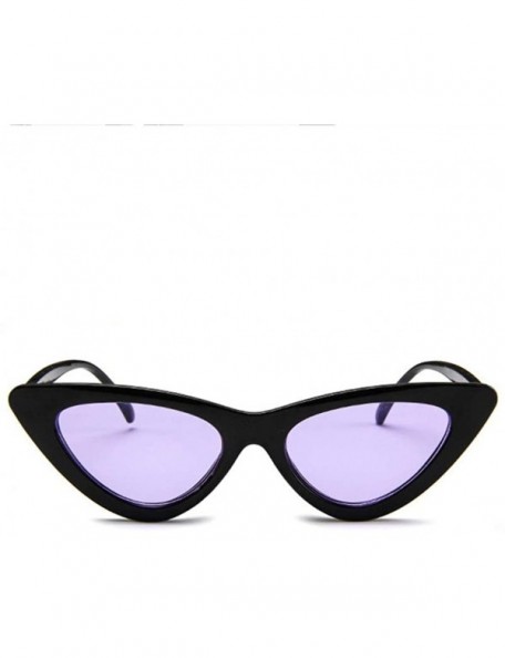 Cat Eye Women Retro Fashion Goggles Mirror Protection Cat Eye Sun Glasses - P - C018Q4X06R9 $6.32