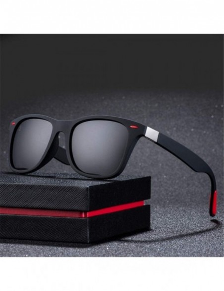 Square Classic Polarized Sunglasses Men Women Design Driving Square Frame Sun Glasses Male Goggle UV400 Gafas De Sol - CF18XS...