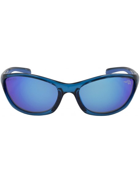 Wrap Wabassa Polarized Wrap Sunglasses - Blue Crystal - CC18MCMKNKZ $26.96