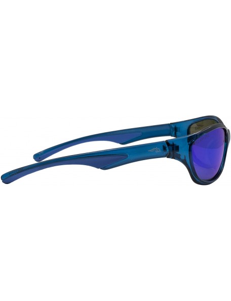 Wrap Wabassa Polarized Wrap Sunglasses - Blue Crystal - CC18MCMKNKZ $26.96