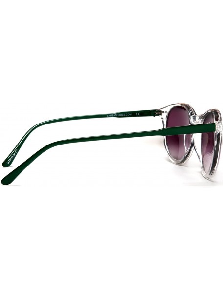 Oval Liz and Rick Classic Round Vintage Sunglasses - Black - CS12E0DY4VP $15.21