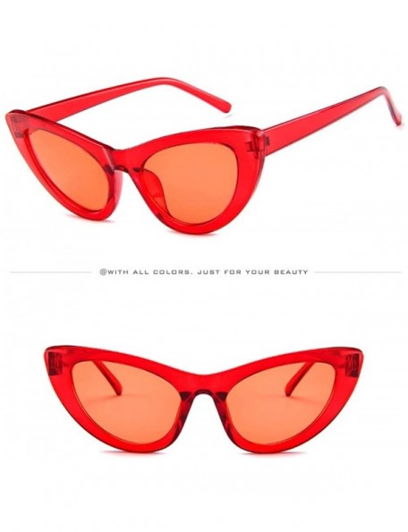 Aviator Women Vintage Shade Glasses Unisex Fashion Cat Eye Sunglasses - G - C718TO6D7KH $6.40