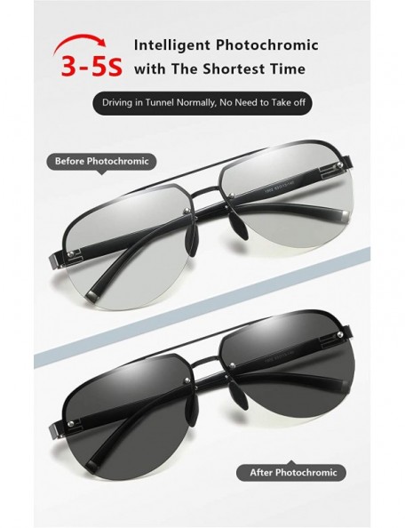 Oversized Women/Men Lightweight Oversized Aviator Night Vision Driving Sunglasses - Mirrored Polarized Lens - C1190HTGY8A $12.15