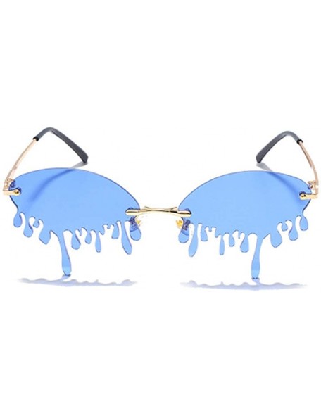 Sport Fashion Funny Personality Sunglasses Teardrop Style Glasses - 3 - CK190HD5GT6 $27.02