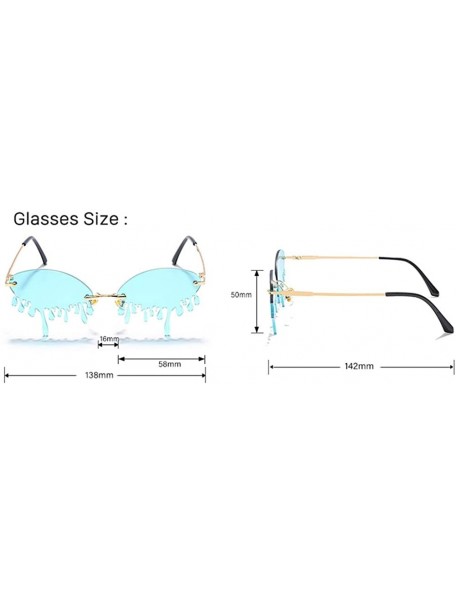 Sport Fashion Funny Personality Sunglasses Teardrop Style Glasses - 3 - CK190HD5GT6 $27.02