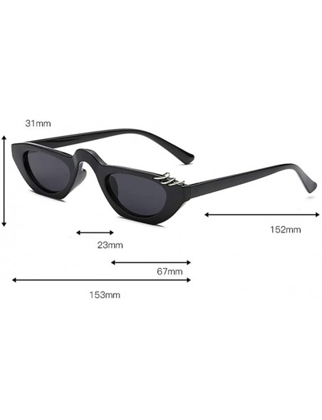 Aviator Women Man Fashion Vintage Small Frame Sunglasses Unisex Retro Polarized Eyewear - D - CH18TIW9IOT $7.60