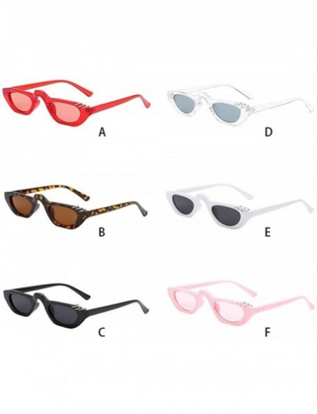 Aviator Women Man Fashion Vintage Small Frame Sunglasses Unisex Retro Polarized Eyewear - D - CH18TIW9IOT $7.60