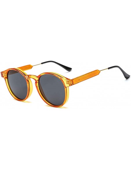 Round Retro Round Sunglasses Women Men Design Transparent Sun Glasses Oculos De Sol Feminino Lunette Soleil - 4 - CV197A38048...