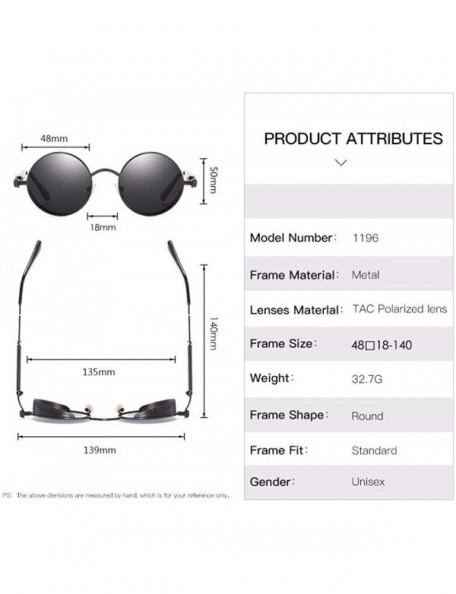 Aviator Polarizing Glasses Steam Punk Sunglasses European and American Sunglasses - C - CP18QO9C20Z $32.67