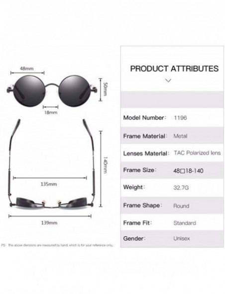 Aviator Polarizing Glasses Steam Punk Sunglasses European and American Sunglasses - C - CP18QO9C20Z $32.67