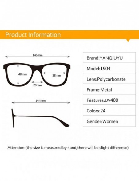 Cat Eye Stylish Metal Frame Cat Eye Sunglasses for Women Mirrored Flat Lens - Blue Lens/Black Frame - CF188TRWZKL $15.18