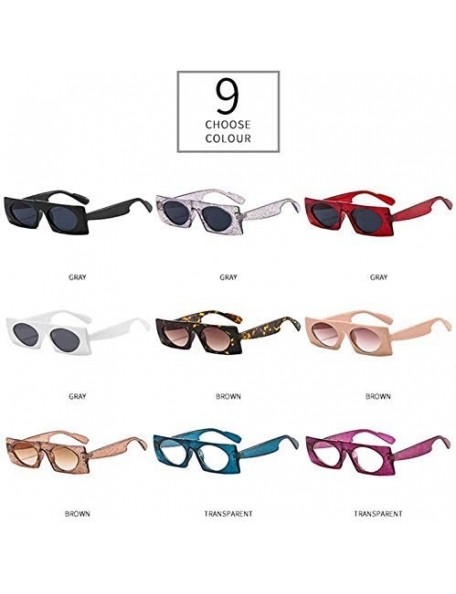 Oversized Square Vintage Sunglasses Women Luxury Brand Designer Sun Glasses For Men Fashion Trendy Popular Glasses Uv400 - CW...