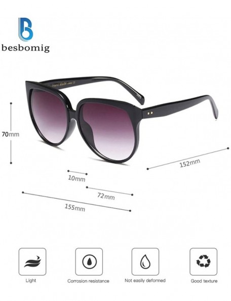 Goggle Women Retro Sunglasses Eyewear Vintage UV400 Gradient Shades Large Frame - CL18OWDD0W9 $21.29