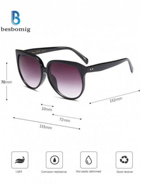 Goggle Women Retro Sunglasses Eyewear Vintage UV400 Gradient Shades Large Frame - CL18OWDD0W9 $21.29