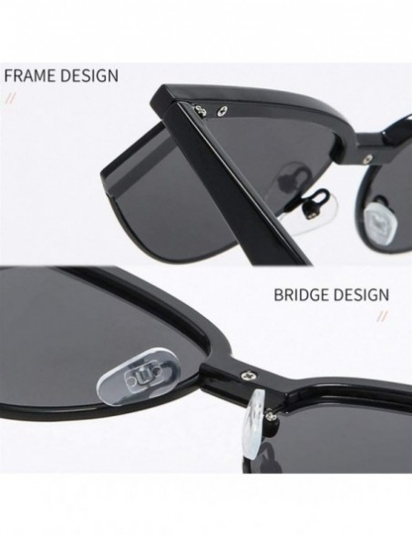 Cat Eye Cat Eye Sunglasses for Women Triangle Sun Glasses Black Shades UV400 - Black Grey - CS199OO9IQT $11.72