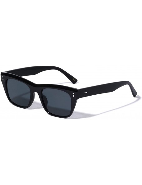 Square Belgium Classic Square Designer Fashion Sunglasses - Black - C8196XHKSXI $10.58