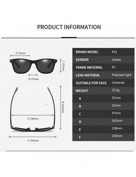 Oversized Polarized Sunglasses Men Women Driver Shades Male Vintage Sun C2 - C10 - CK18YQN025N $9.46