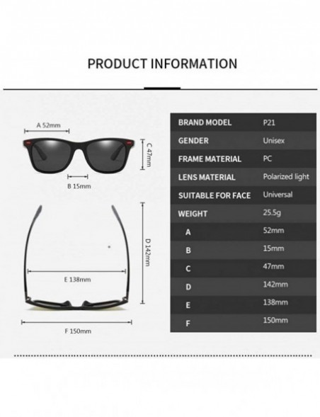 Oversized Polarized Sunglasses Men Women Driver Shades Male Vintage Sun C2 - C10 - CK18YQN025N $9.46