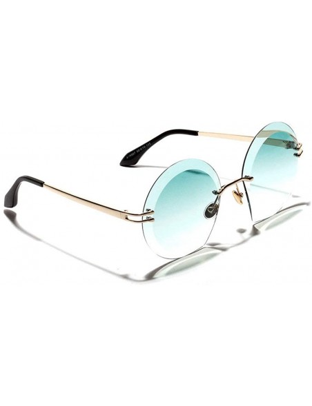 Rimless New Fashion Women Luxury Brand Deisgner Rimless Sun Glasses Vintage Diamond Cut Ocean Lens Sunglass UV400 - C218NYTX4...