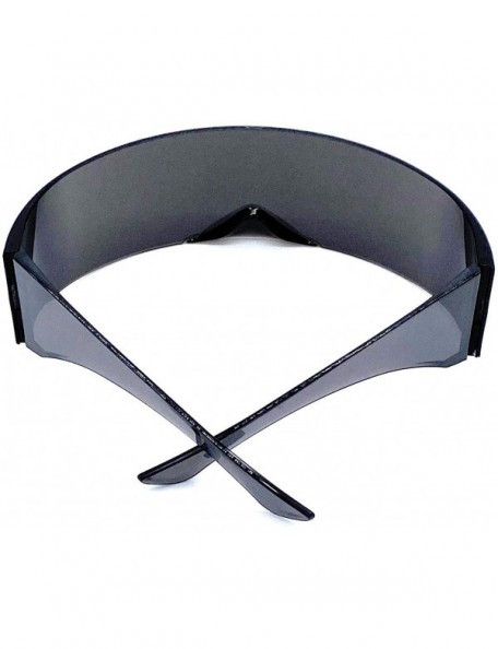 Wrap Futuristic Shield Sunglasses Monoblock Cyclops 100% UV400 - CO198OXEMQ9 $8.69