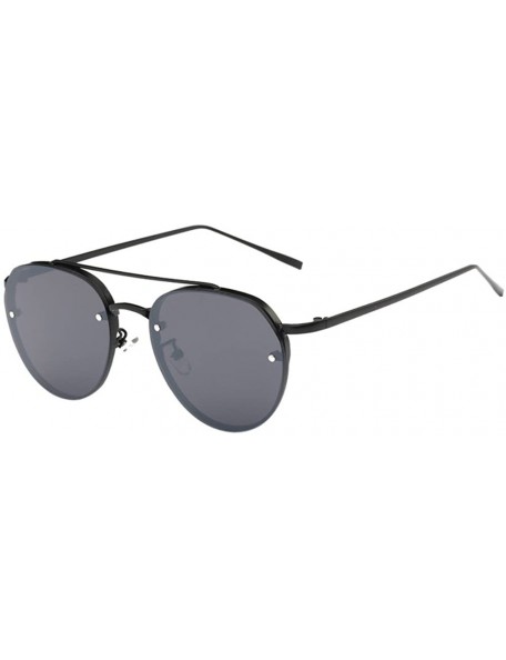 Rimless Mirrored Sunglasses Polarized Protection Reflective - CN18QE3ZDI4 $9.11