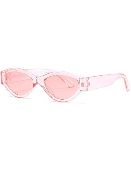 Cat Eye sunglasses wholesale fashion transparent shooting - Pink - CE18SLOH7Z8 $19.60