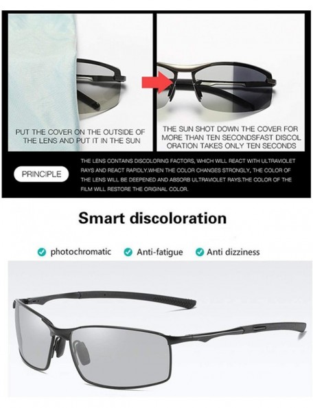 Sport Polarized Photochromic Sunglasses Men Transition Lens Driving Glasses Driver Safty Goggles Oculos Gafas De Sol - C11985...