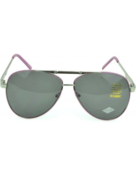 Wrap Trendy Classic Aviator Sunglasses Men/Women Sunglasses 100% UV Protection - Pink - CN129IJX4WL $10.44