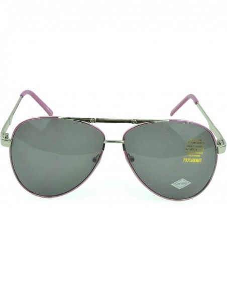 Wrap Trendy Classic Aviator Sunglasses Men/Women Sunglasses 100% UV Protection - Pink - CN129IJX4WL $10.44