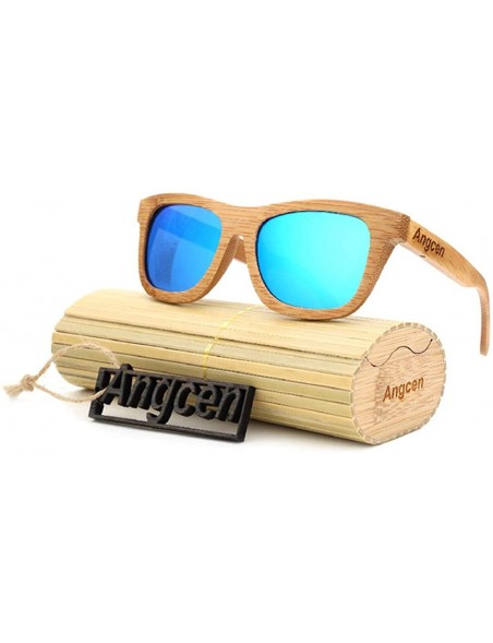 Goggle Ladies Sunglasses Women Polarized Retro Vintage Sun Glasses Men Wood Bamboo Sunglasses Designer Square Glasses - C718X...