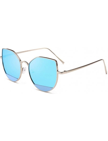 Square Women Unisex Fashion Round Frame Sunglasses Summer Beach Shades Casual Sunglasses - D - CN18SW9KE53 $8.68