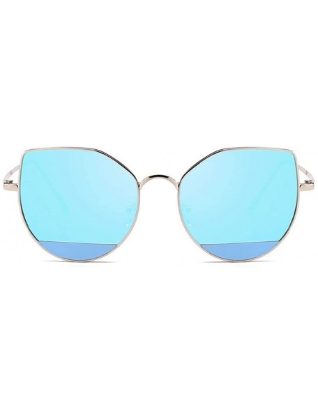 Square Women Unisex Fashion Round Frame Sunglasses Summer Beach Shades Casual Sunglasses - D - CN18SW9KE53 $8.68