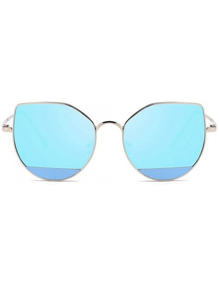Square Women Unisex Fashion Round Frame Sunglasses Summer Beach Shades Casual Sunglasses - D - CN18SW9KE53 $8.68
