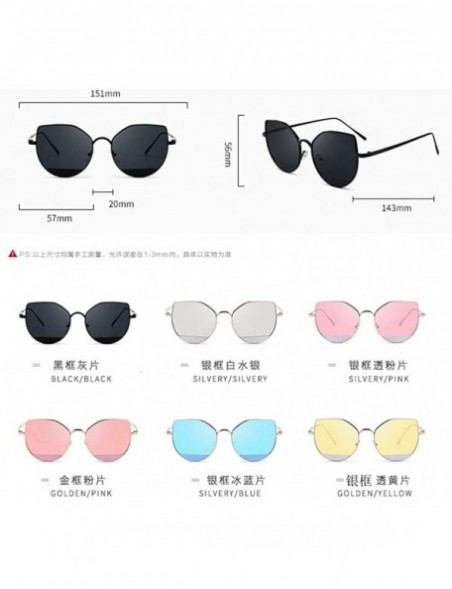 Square Women Unisex Fashion Round Frame Sunglasses Summer Beach Shades Casual Sunglasses - D - CN18SW9KE53 $8.68