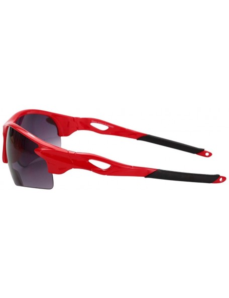 Wrap The Athlete" 2 Pair of Precision Sport Wrap Bifocal Unisex Sunglasses - Red - CI1965RS7X2 $25.00