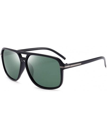 Oversized Polarized Sunglasses Oversized Driving Sunglass - Green - CS19985YWTN $13.39