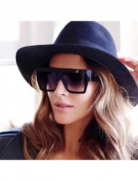 Rimless Sunglasses For Women Polarized UV Protection - REYO Fashion Unisex Vintage Big Frame Sunglasses Glasses Eyewear - C81...