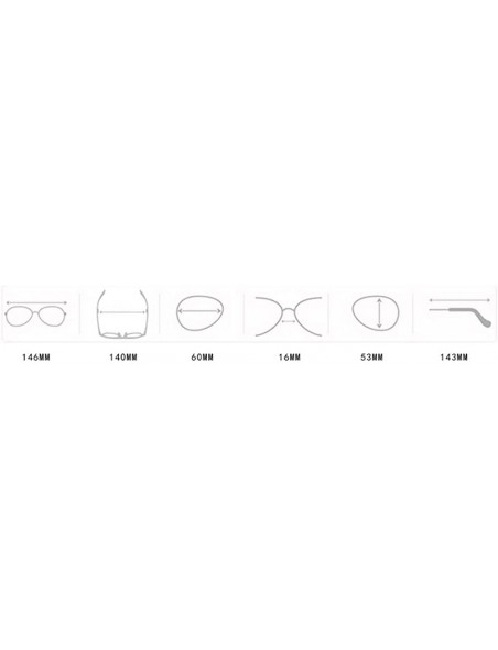 Rimless Sunglasses For Women Polarized UV Protection - REYO Fashion Unisex Vintage Big Frame Sunglasses Glasses Eyewear - C81...