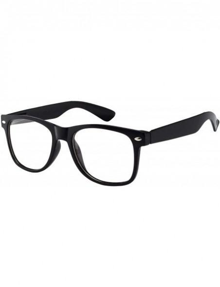 Rimless Retro Fashion Style Black Matte Frame Clear Lens Sunglasses - CO11V0HRITP $8.62