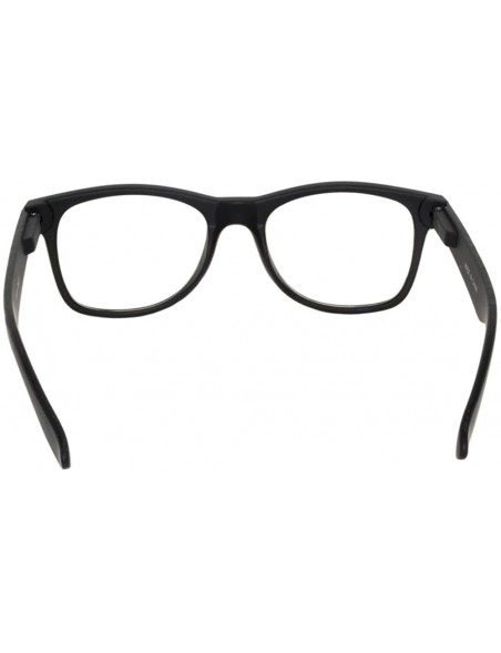 Rimless Retro Fashion Style Black Matte Frame Clear Lens Sunglasses - CO11V0HRITP $8.62