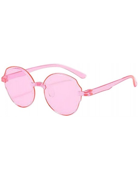 Oval Polarized Sunglasse Frameless Lightweight Sunglasses - G - CX190R3QOER $7.40
